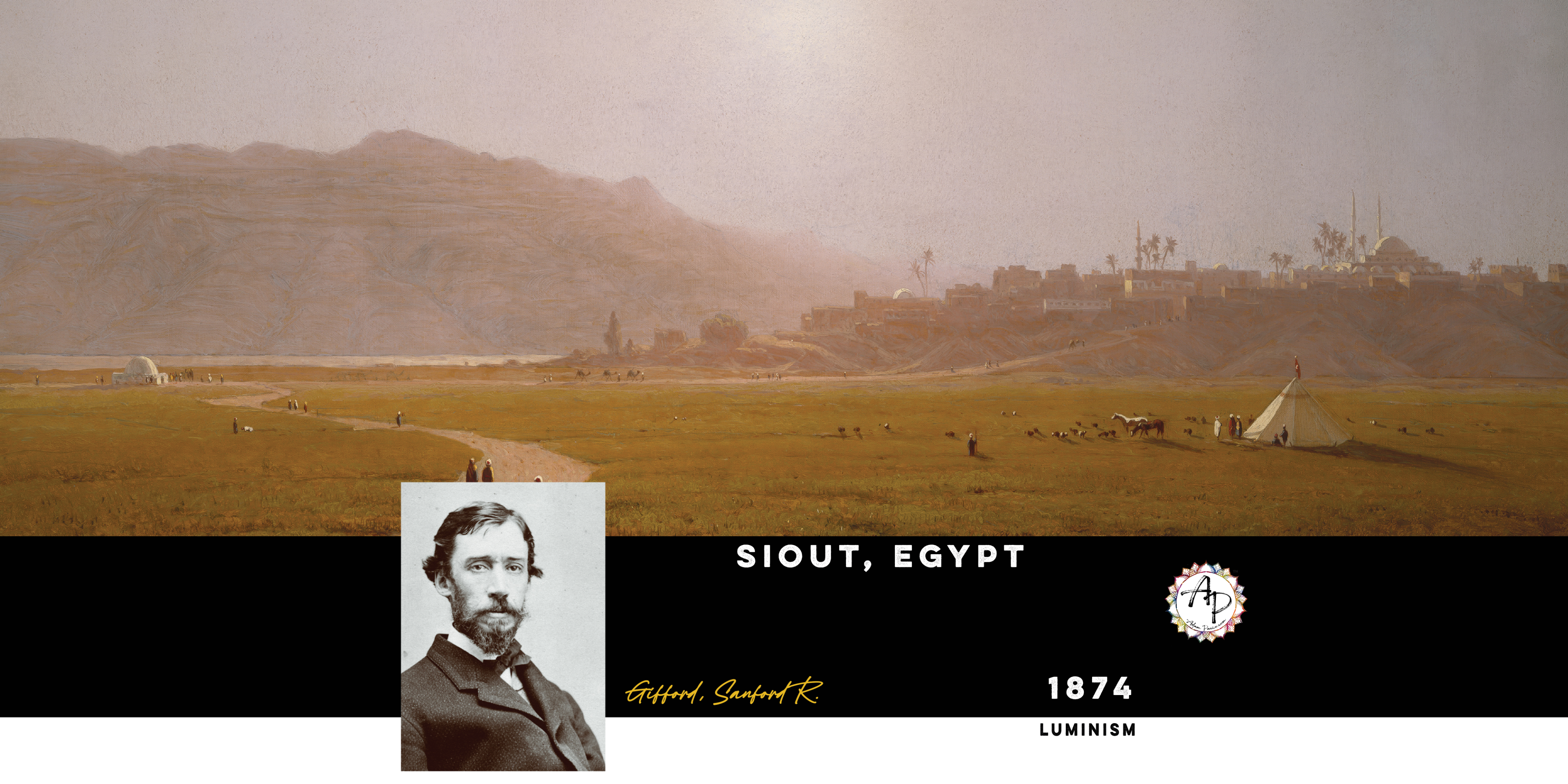 Gifford, Sanford Robinson - Siout, Egypt  (1874)