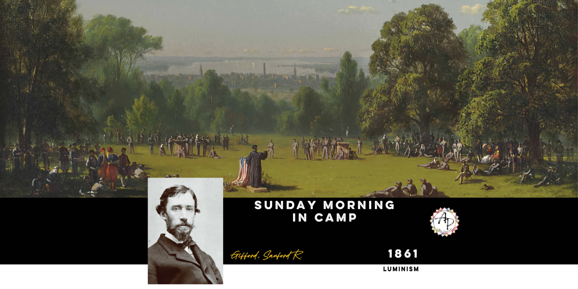 Gifford, Sanford Robinson - Sunday Morning in Camp  (1861)