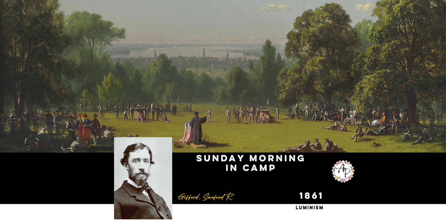 Gifford, Sanford Robinson - Sunday Morning in Camp  (1861)