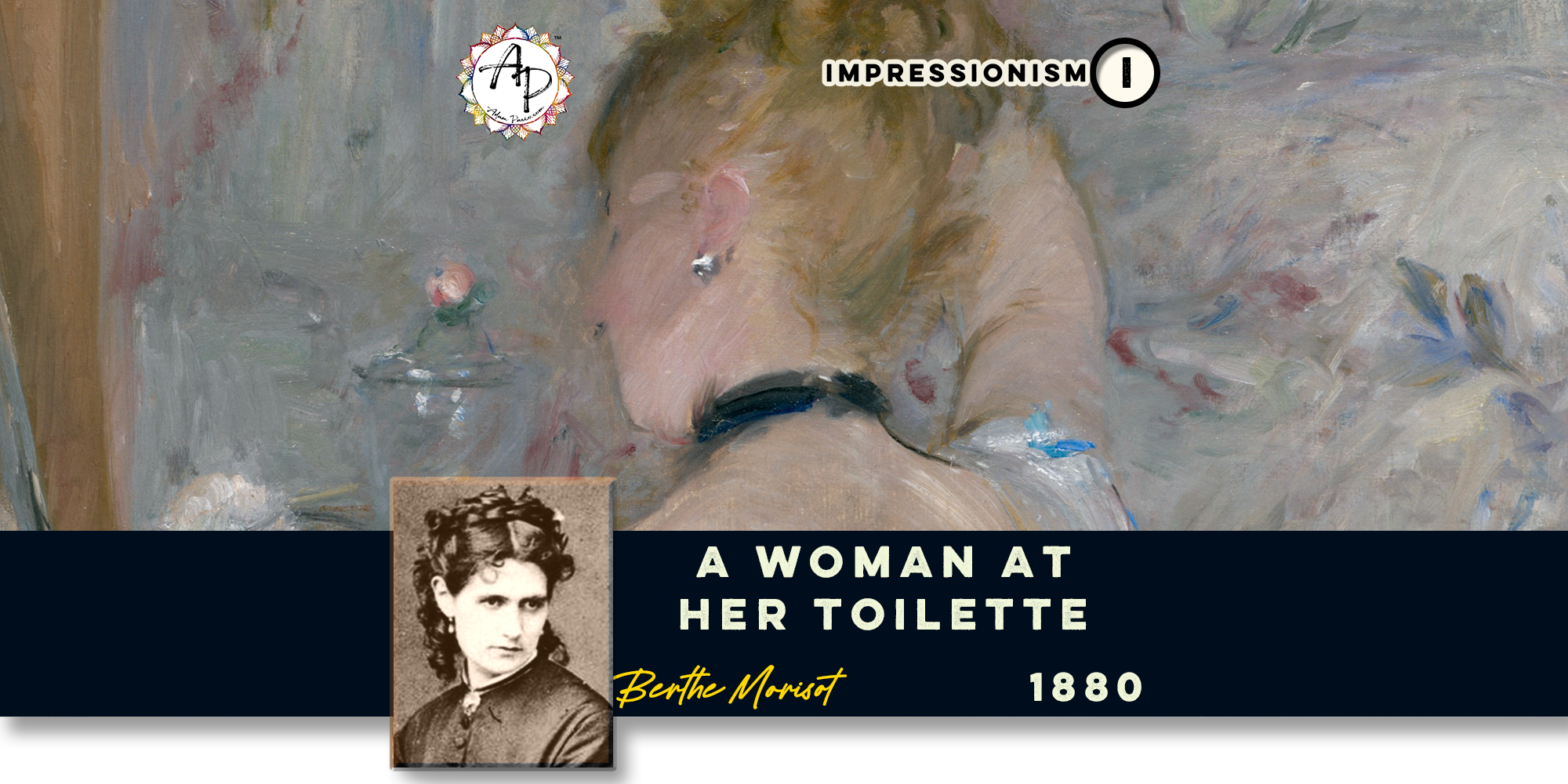 Morisot, Berthe - Woman in Her Toilette (1875)