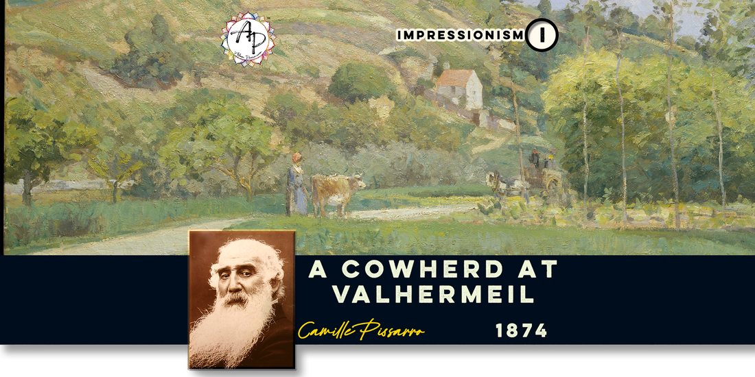Pissarro, Camille - A Cowherd at Valhermeil, Auvers-sur-Oise (1874)