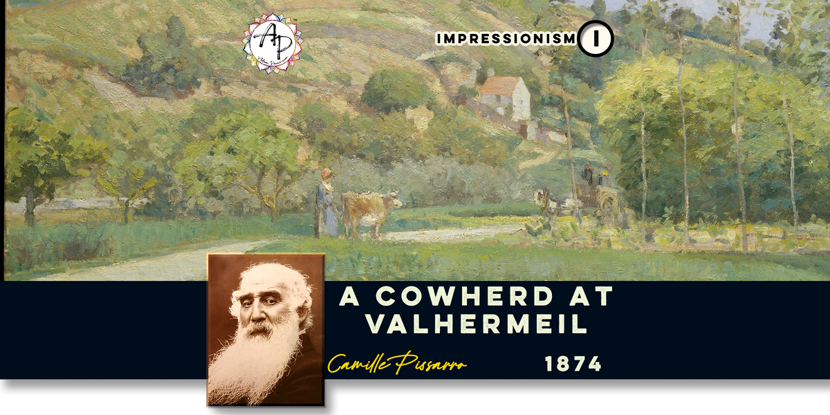 Pissarro, Camille - A Cowherd at Valhermeil, Auvers-sur-Oise (1874)