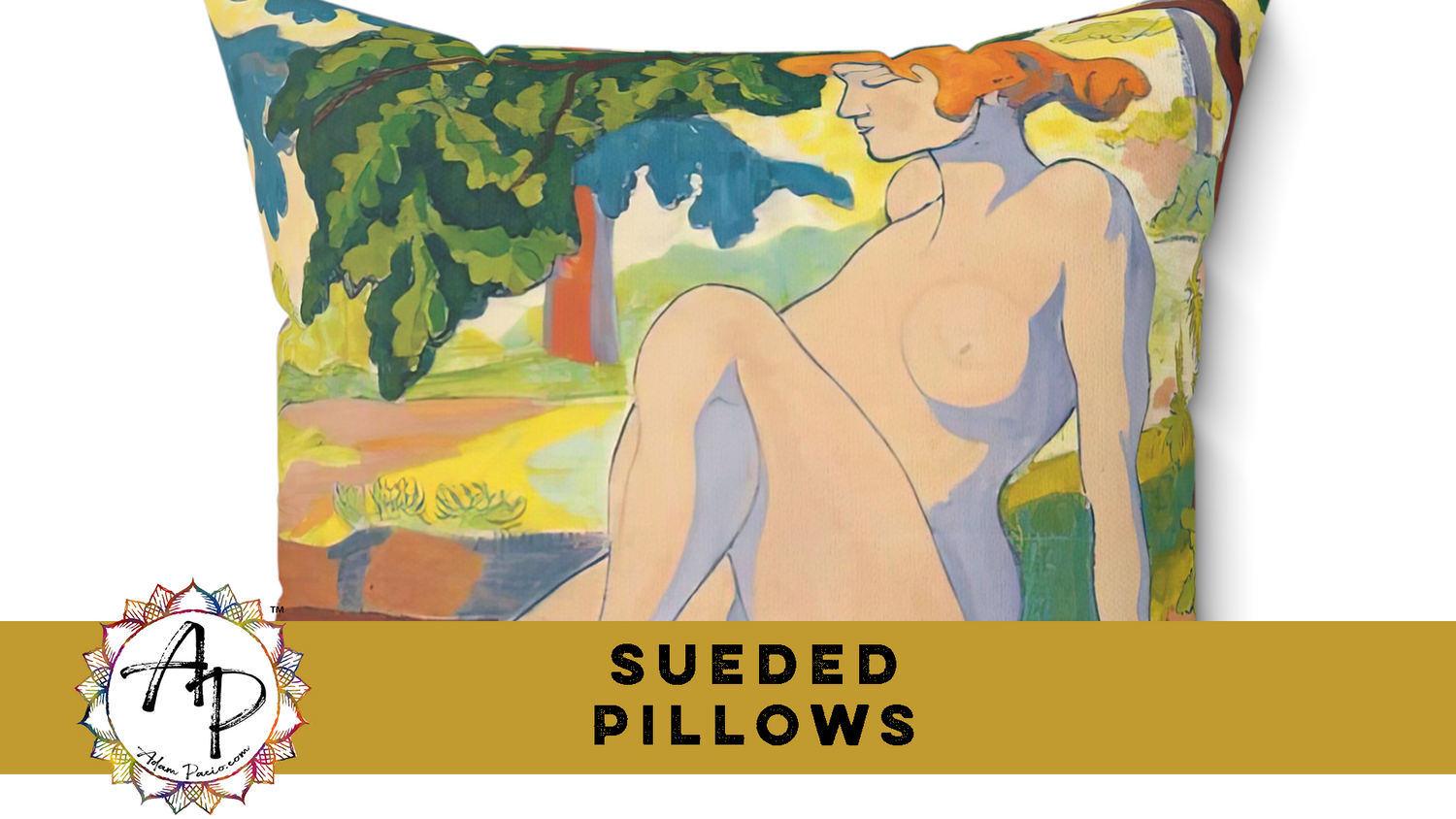 Suede Square Pillow (P369)