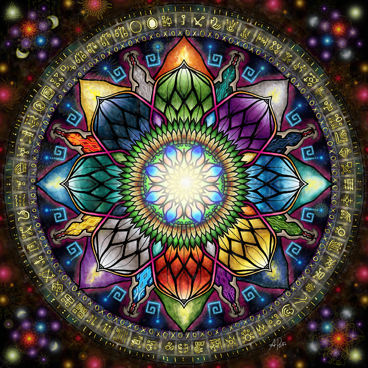 Mystic Jewel Mandala (D028)