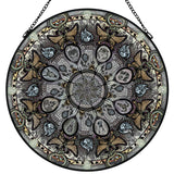 Memento Mori Mandala - Stained Glass Suncatcher
