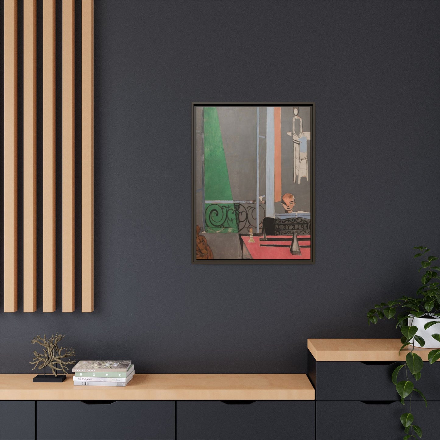 Matisse, Henri - Piano Lesson (1916) - Matte Canvas, Framed