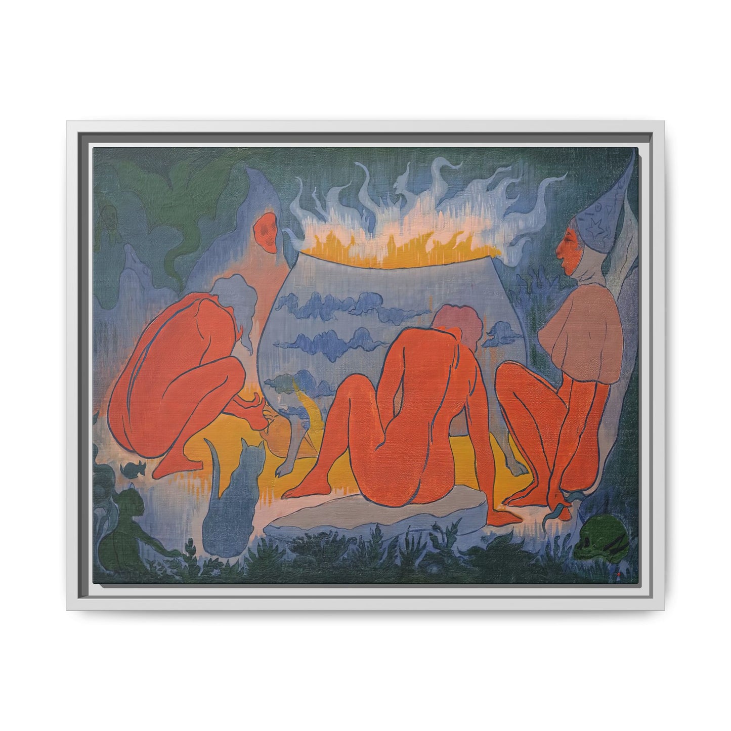 Ranson, Paul - Witches Around the Fire (1891) - Matte Canvas, Framed