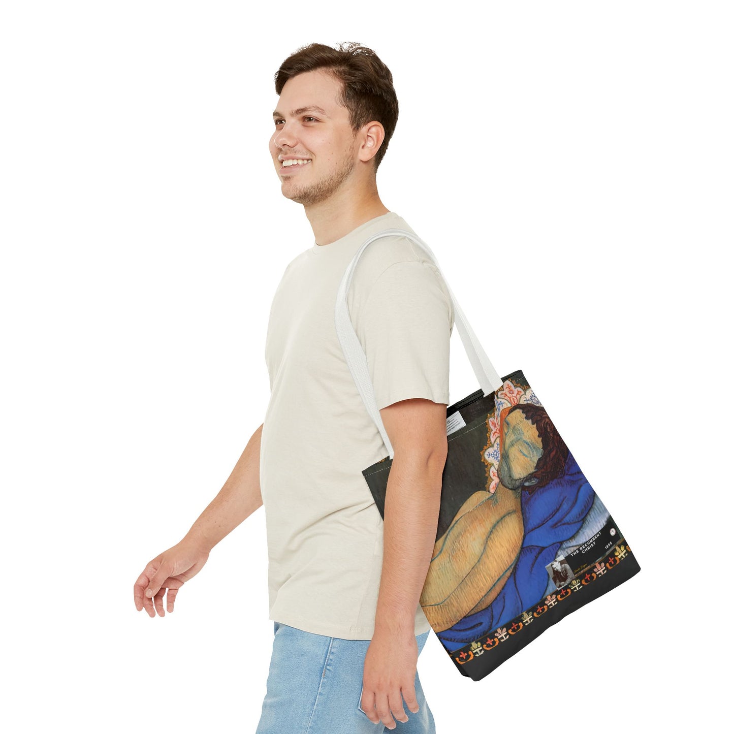 Filiger, Charles - The Recumbent Christ (1895) - Tote Bag
