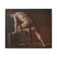 Courbet, Gustave - Study of a Nude Man (1840) - Matte Canvas, Framed