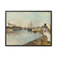 Morisot, Berthe - The Harbor at Lorient (1869) - Matte Canvas, Framed