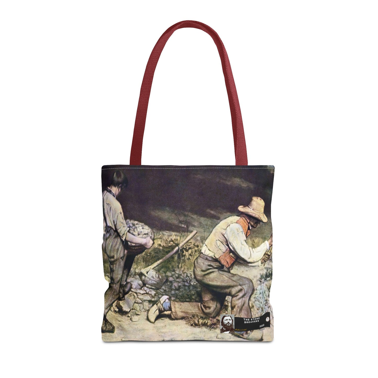 Courbet, Gustave - The Stone Breakers (1850) - Tote Bag