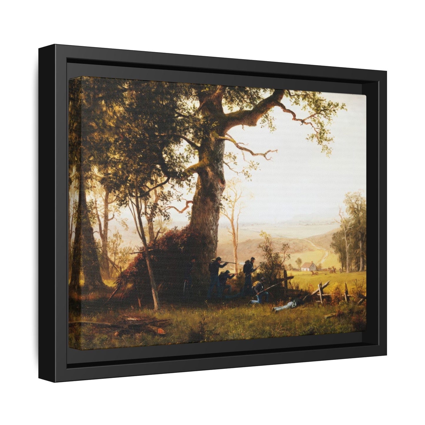 Bierstadt, Albert -  Guerrilla Warfare (1861) - Matte Canvas, Framed