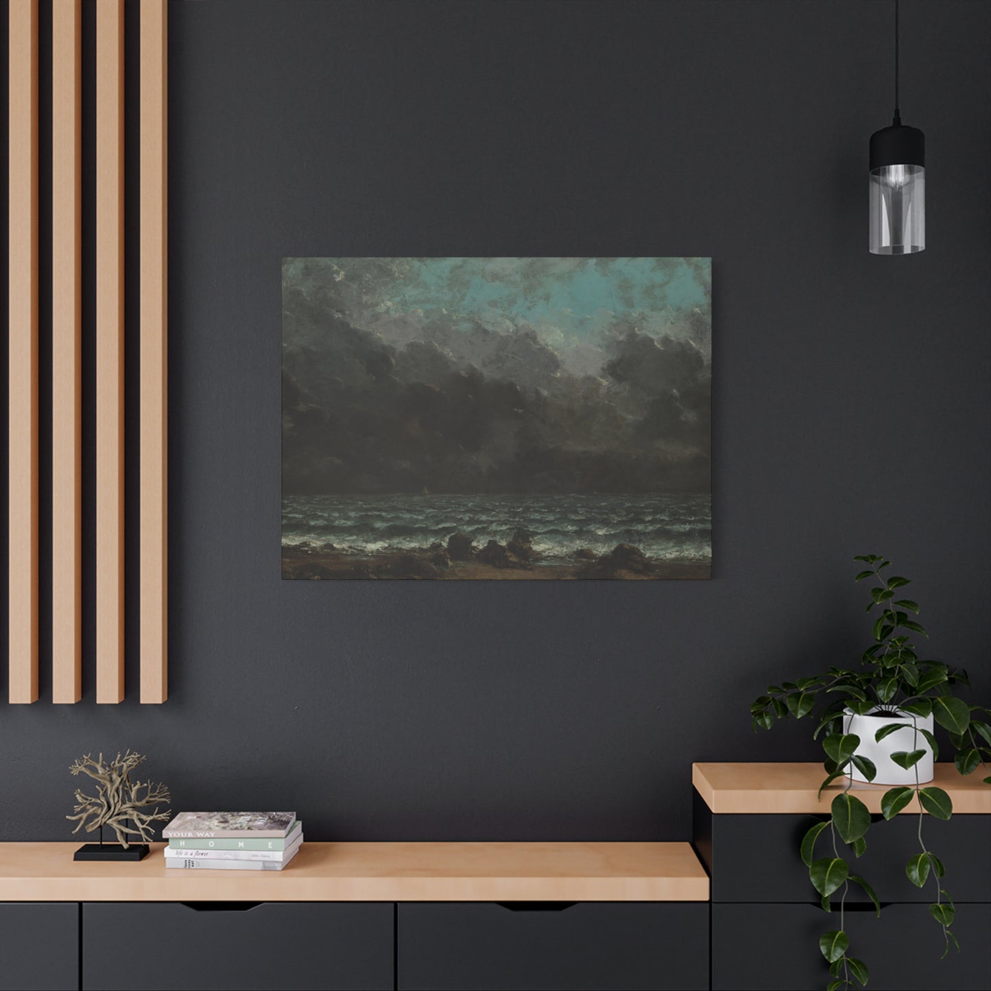 Courbet, Gustave - The Sea (1865) - Canvas Block, unframed