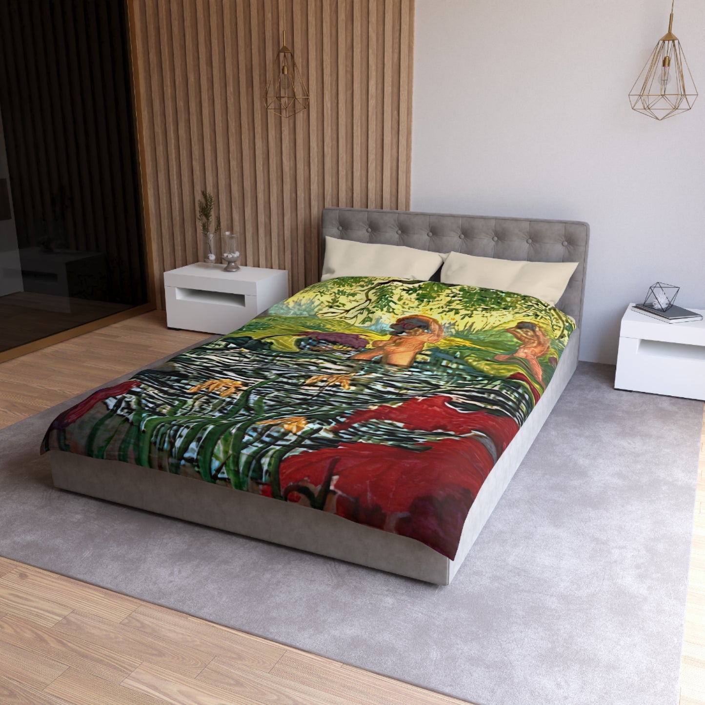 Ranson, Paul - The Lotus Bather (1906) - Microfiber Duvet Cover