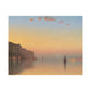 Gifford, Sanford Robinson -  Sunset on the Pallisades of the Hudson  (1879) - Satin Posters