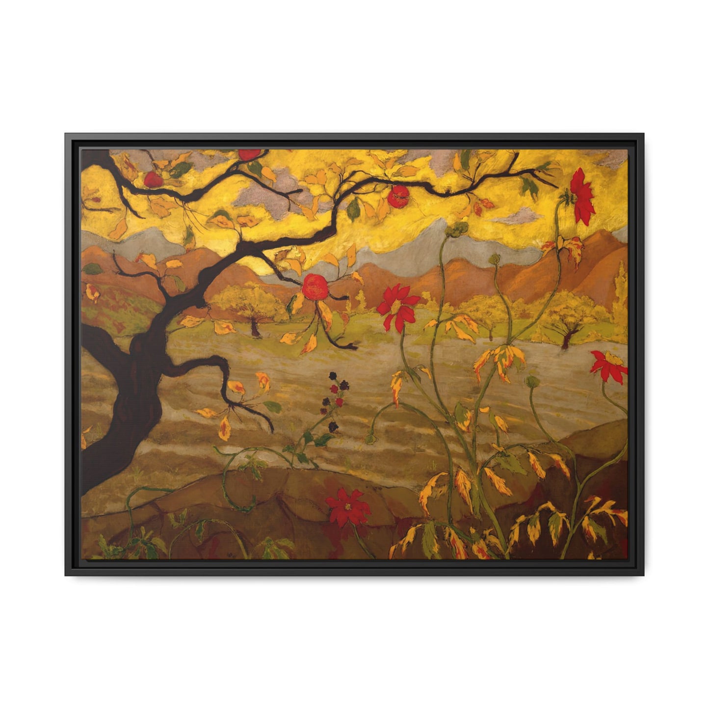 Ranson, Paul - Apple Tree with Red Fruit (1902) - Matte Canvas, Framed