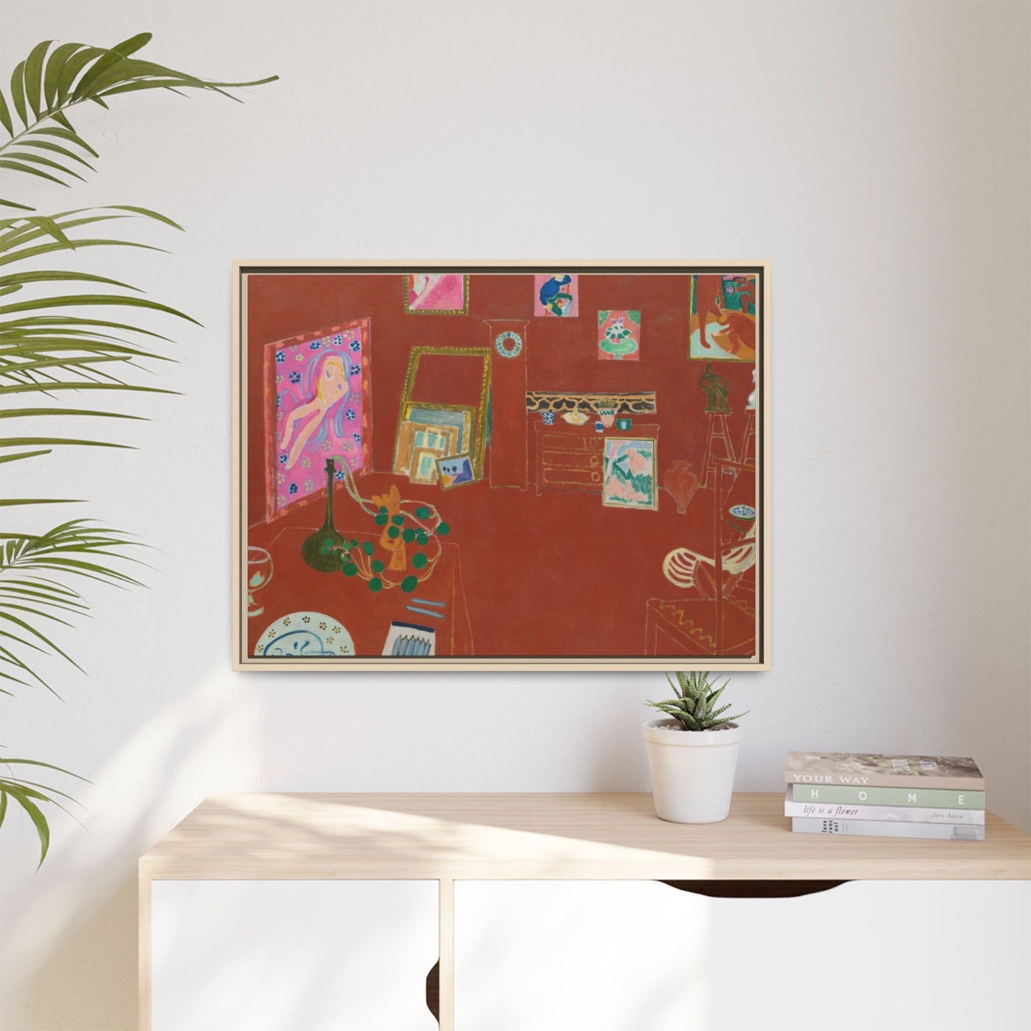 Matisse, Henri - The Red Studio (1911) - Matte Canvas, Framed