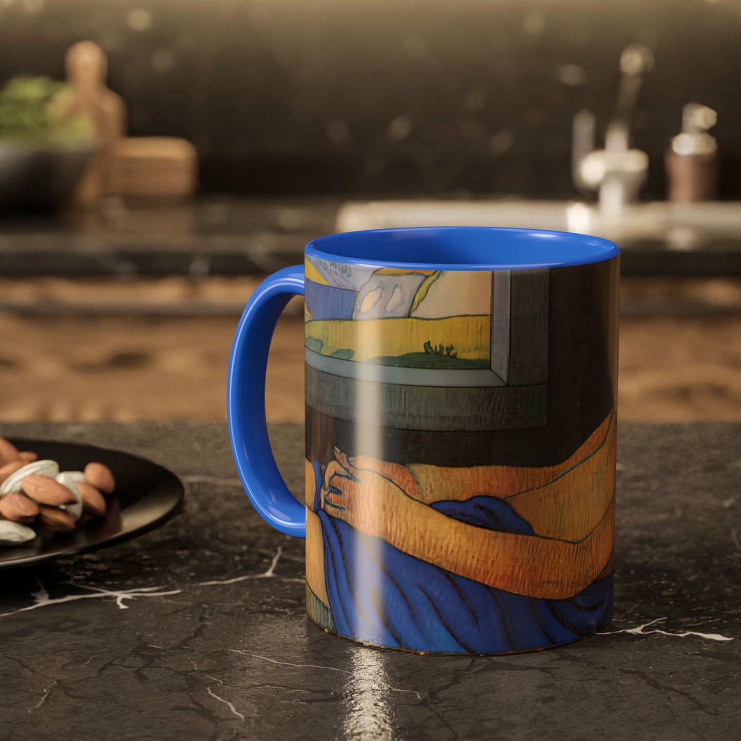 Filiger, Charles - The Recumbent Christ (1895) - Colorful Accent Mugs