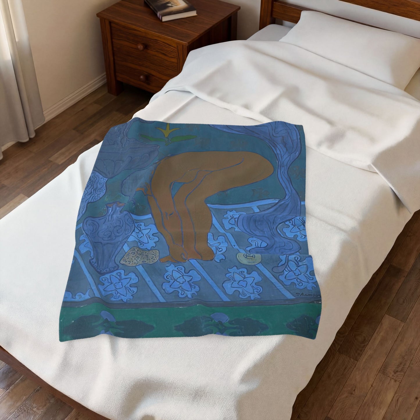 Ranson, Paul - The Blue Bather (1891) - Velveteen Plush Blanket
