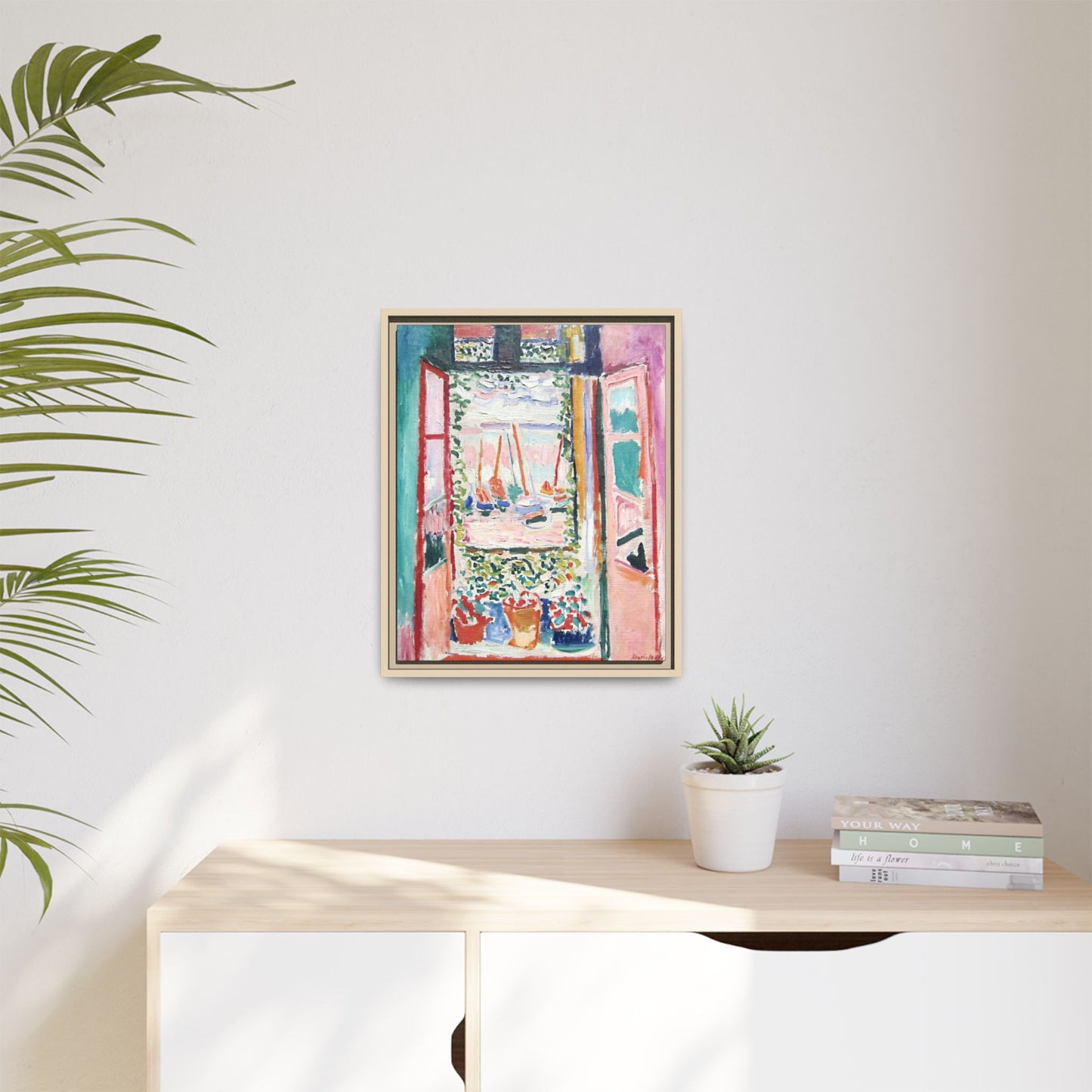 Matisse, Henri - Open Window, Collioure (1905) - Matte Canvas, Framed