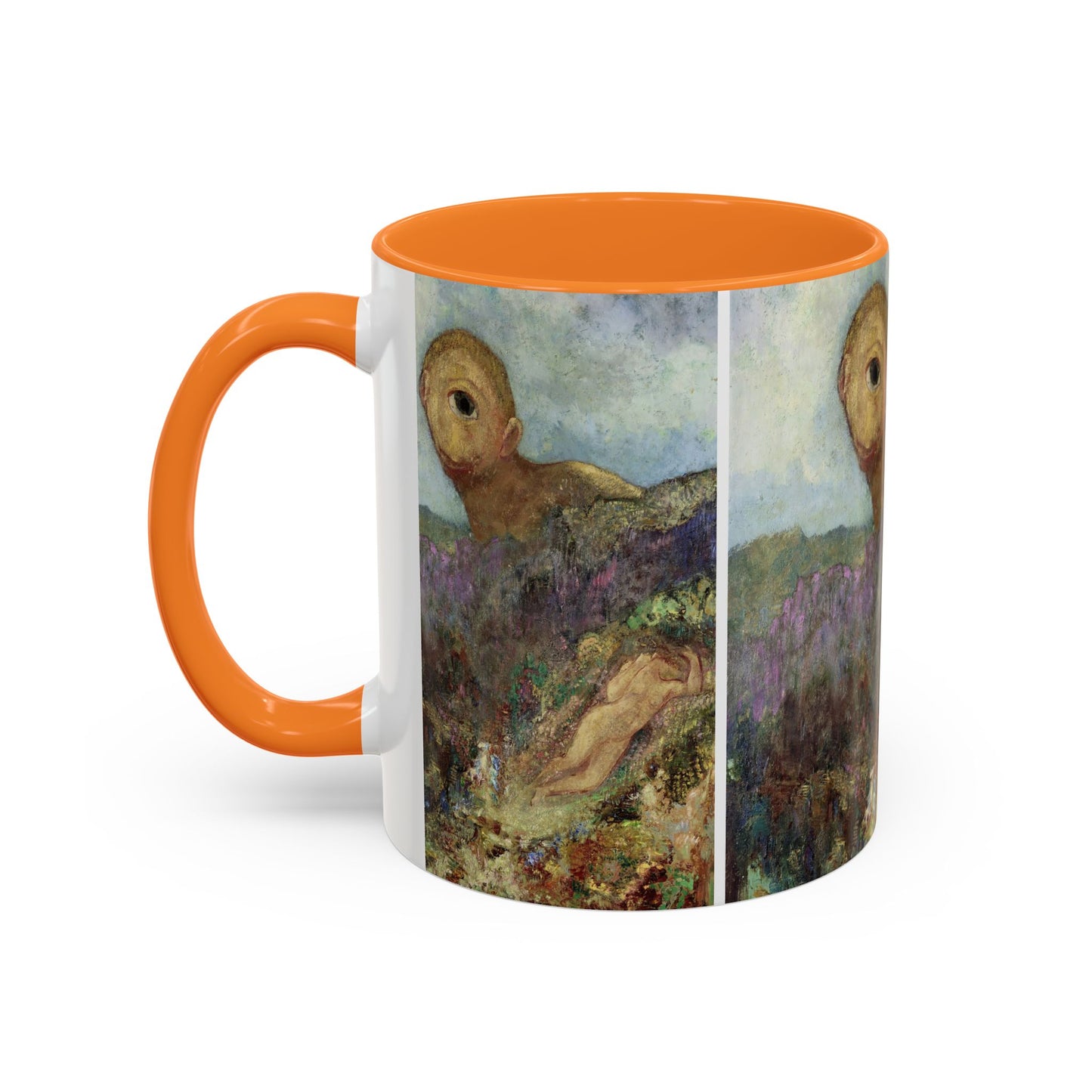 Redon, Odilon - The Cyclops (1914) - Colorful Accent Mugs