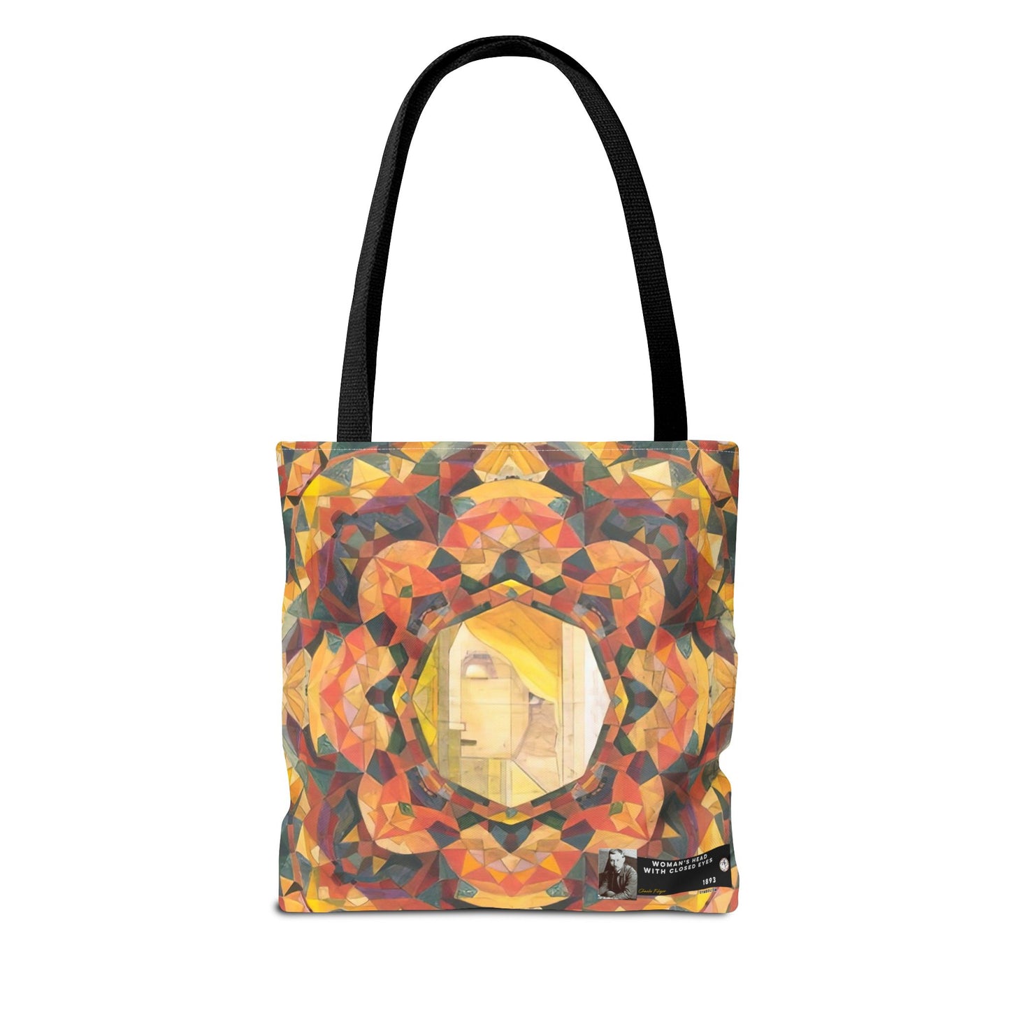 Filiger, Charles - Woman’s Head with Closed Eyes (1893) - Tote Bag