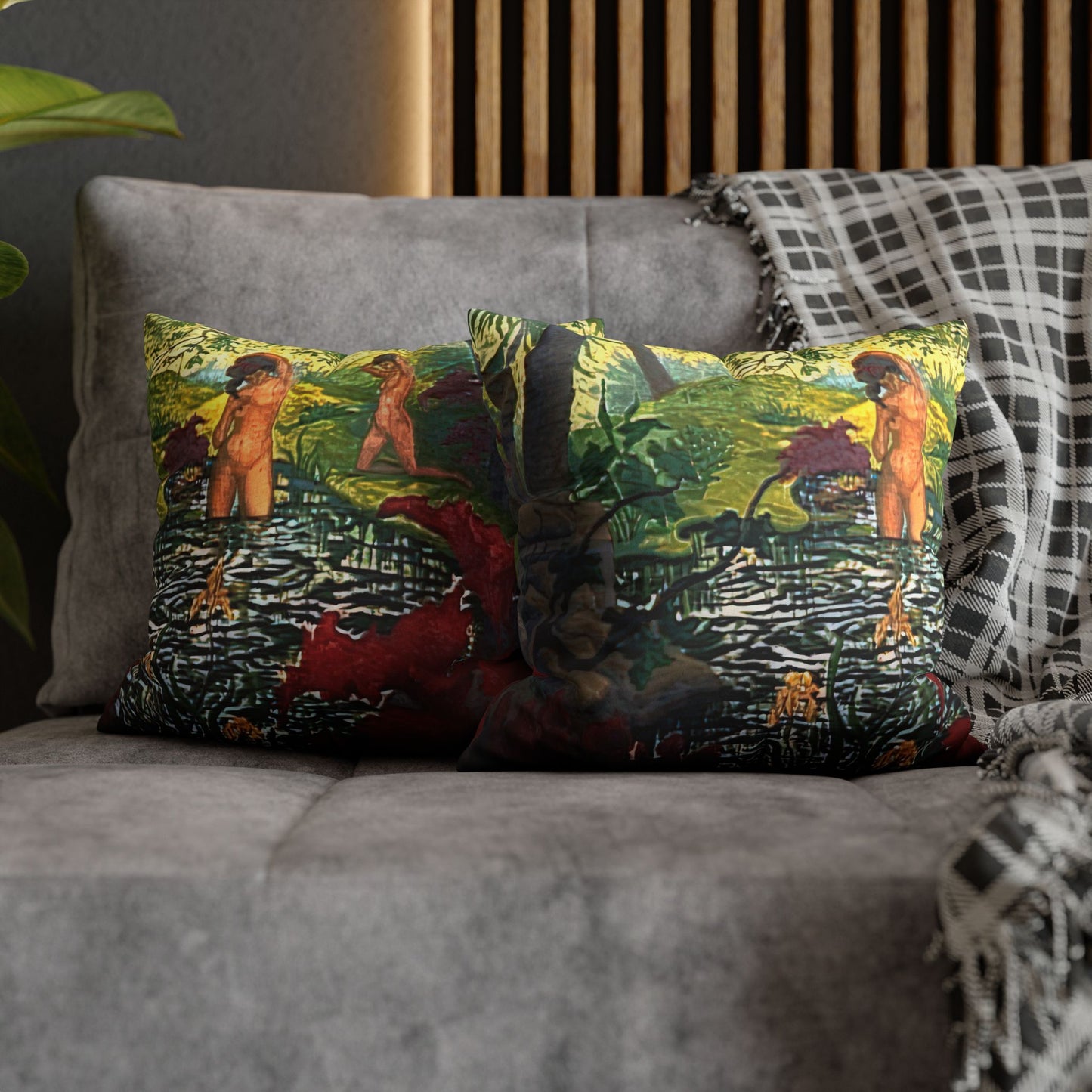 Ranson, Paul - The Lotus Bather (1906) - Suede Square Pillowcase