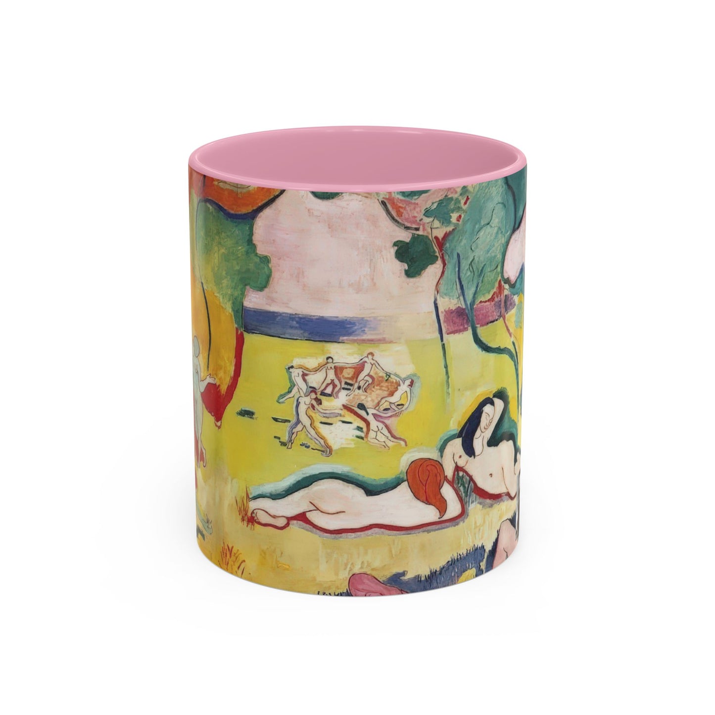 Matisse, Henri - The Joy of Life (1905) - Colorful Accent Mugs