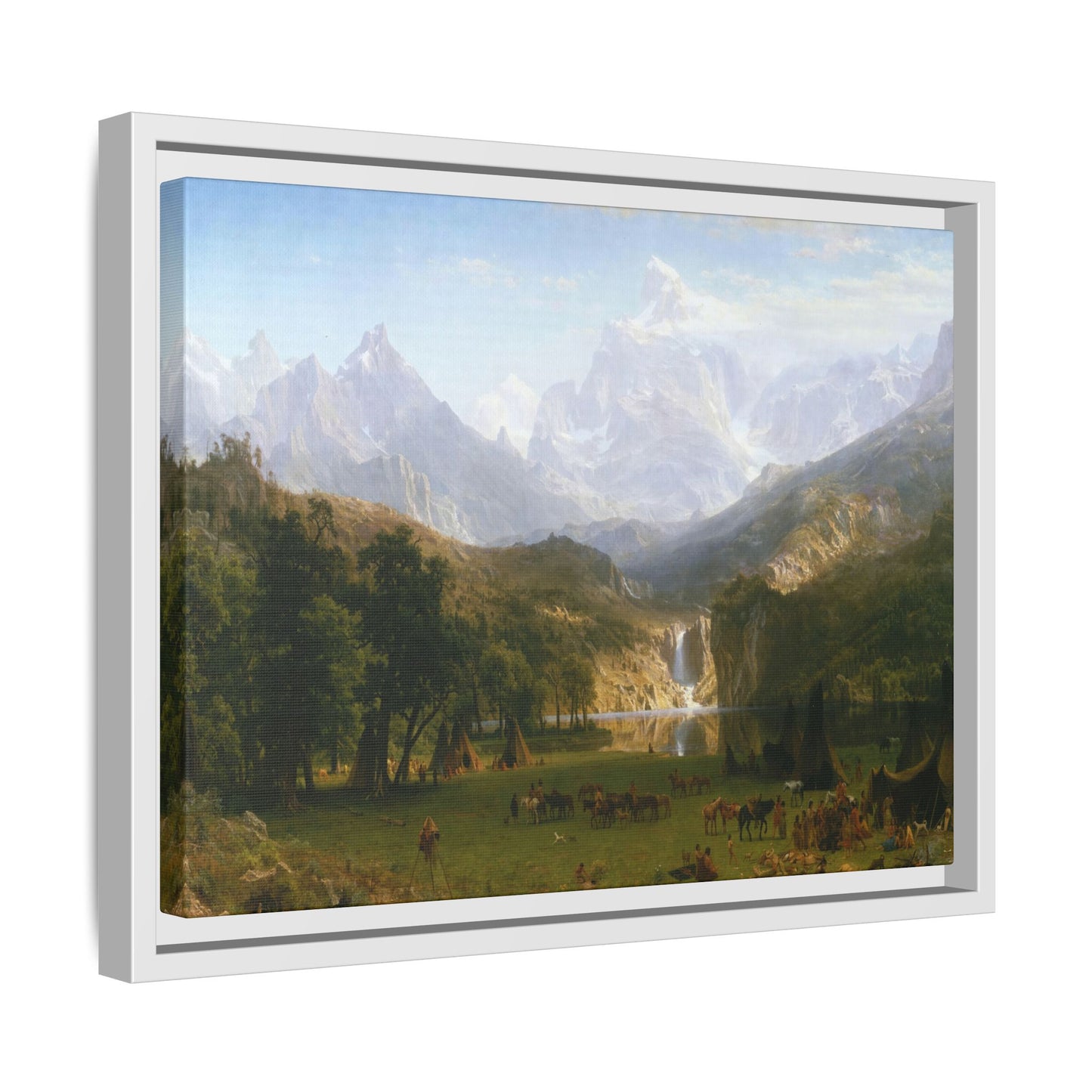 Bierstadt, Albert - The Rocky Mountains, Lander’s Peak (1863) - Matte Canvas, Framed