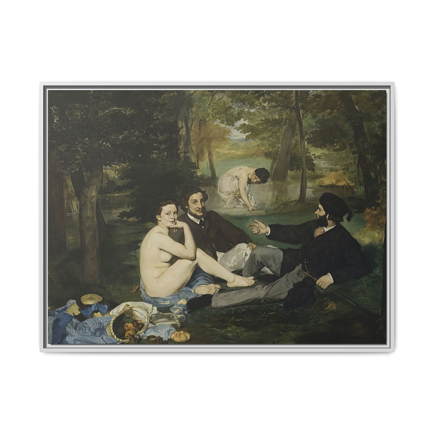 Manet, Édouard - Luncheon on the Grass (1863) - Matte Canvas, Framed