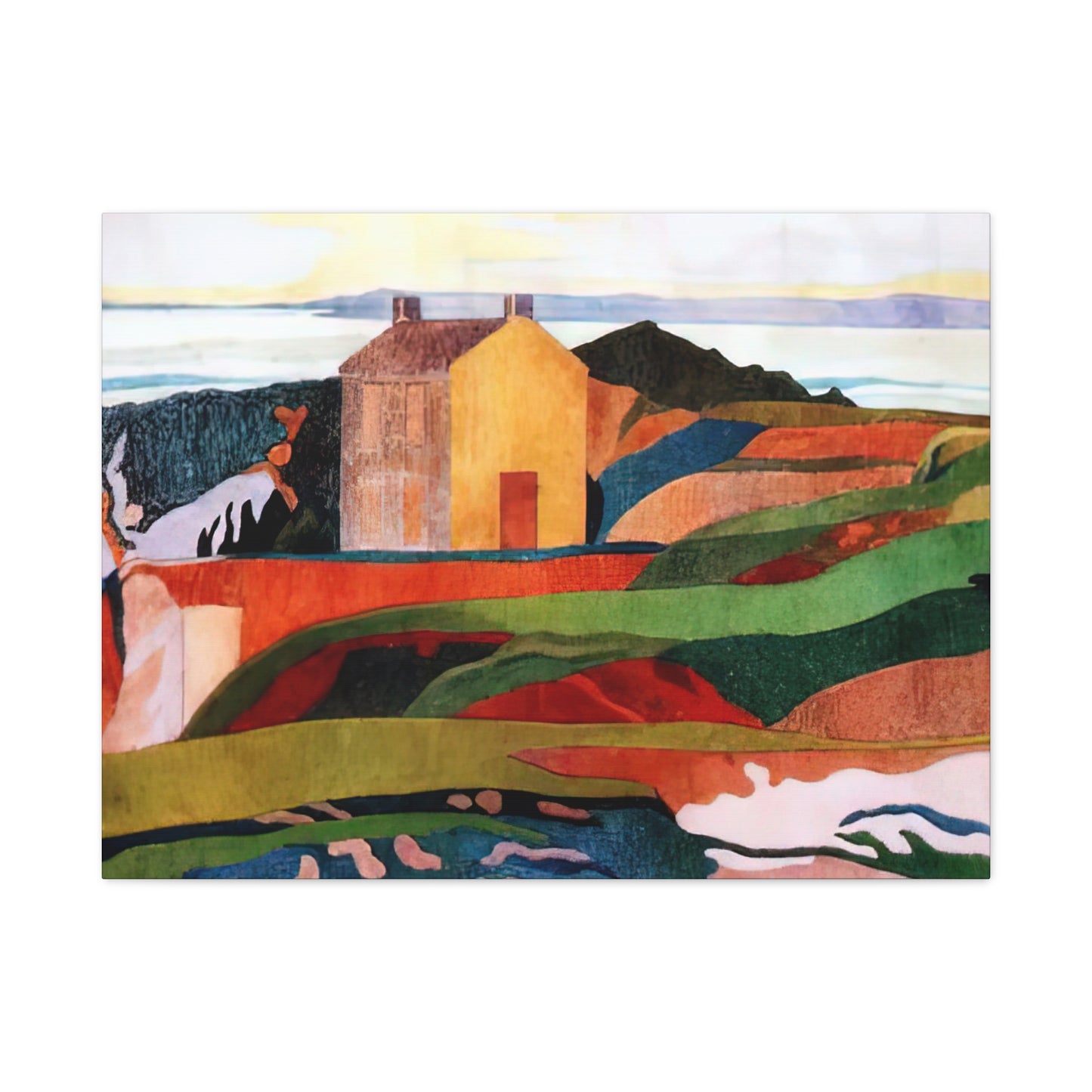 Filiger, Charles - The Hangman’s House (1891) - Canvas Block, unframed