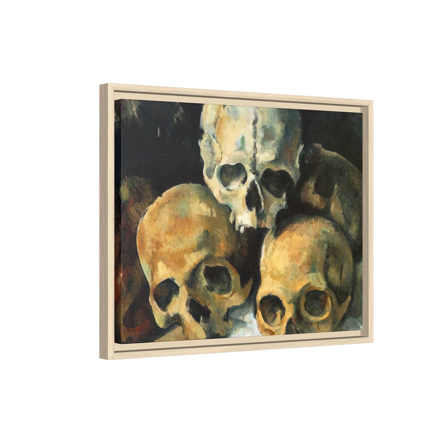 Cézanne, Paul - Pyramid of Skulls (1901) - Matte Canvas, Framed