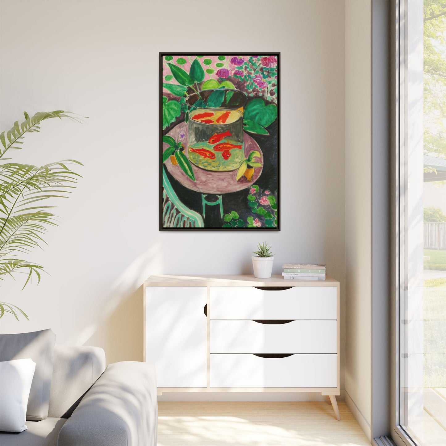 Matisse, Henri - The Goldfish (1912) - Matte Canvas, Framed