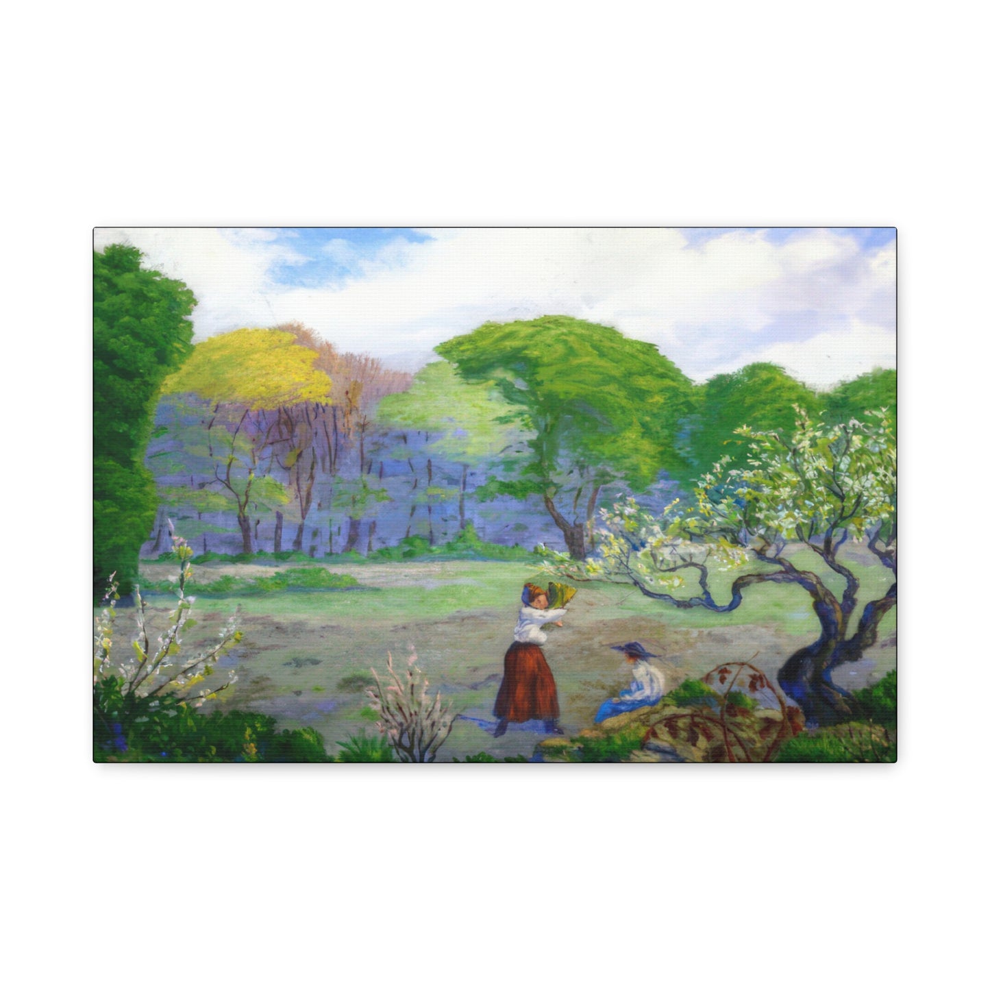 Ranson, Paul - Picking Flowers (1890) - Canvas Block, unframed