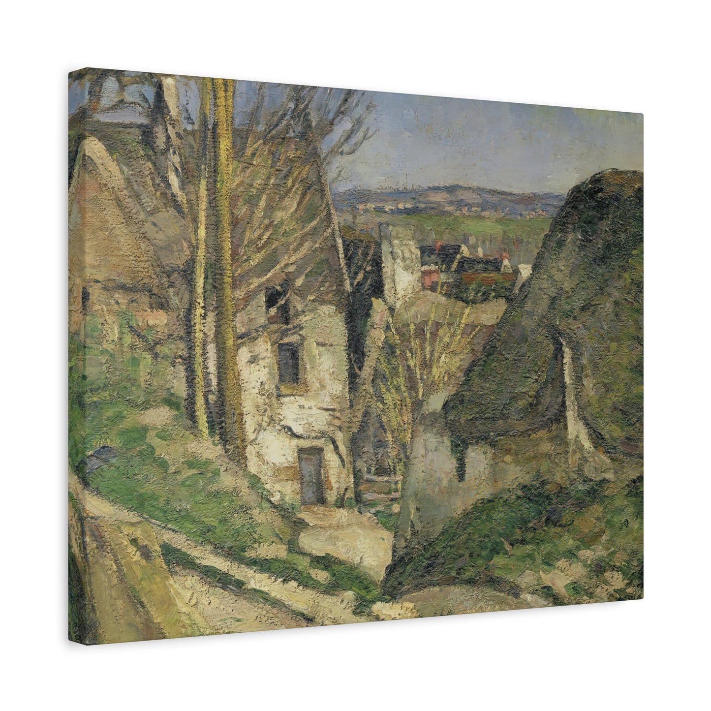 Cézanne, Paul - The House of the Hanged Man (1874) - Canvas Block, unframed