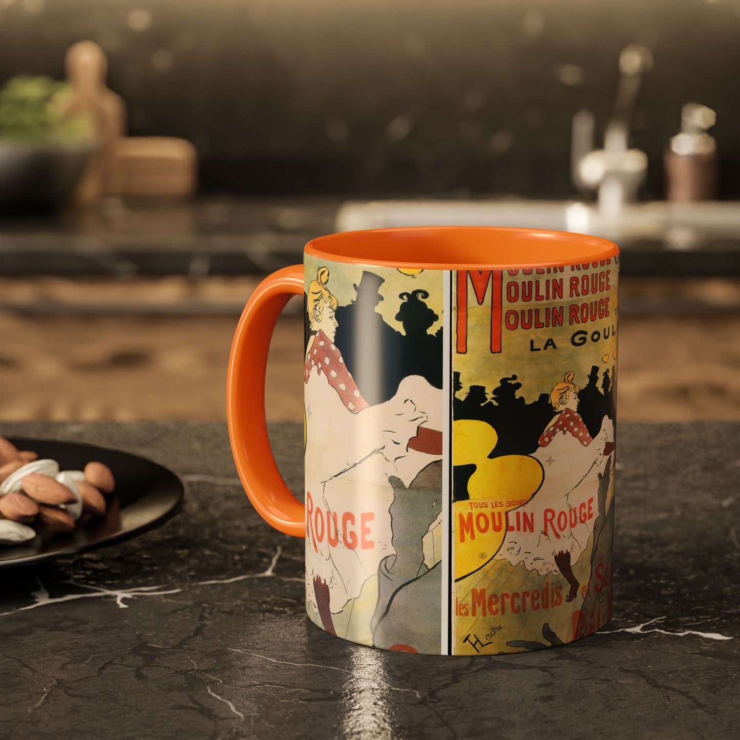 Toulouse-Lautrec, Henri - Moulin Rouge - La Goulue (1891) - Colorful Accent Mugs