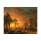 Bierstadt, Albert - Emigrants Crossing the Plains (1867) - Satin Posters
