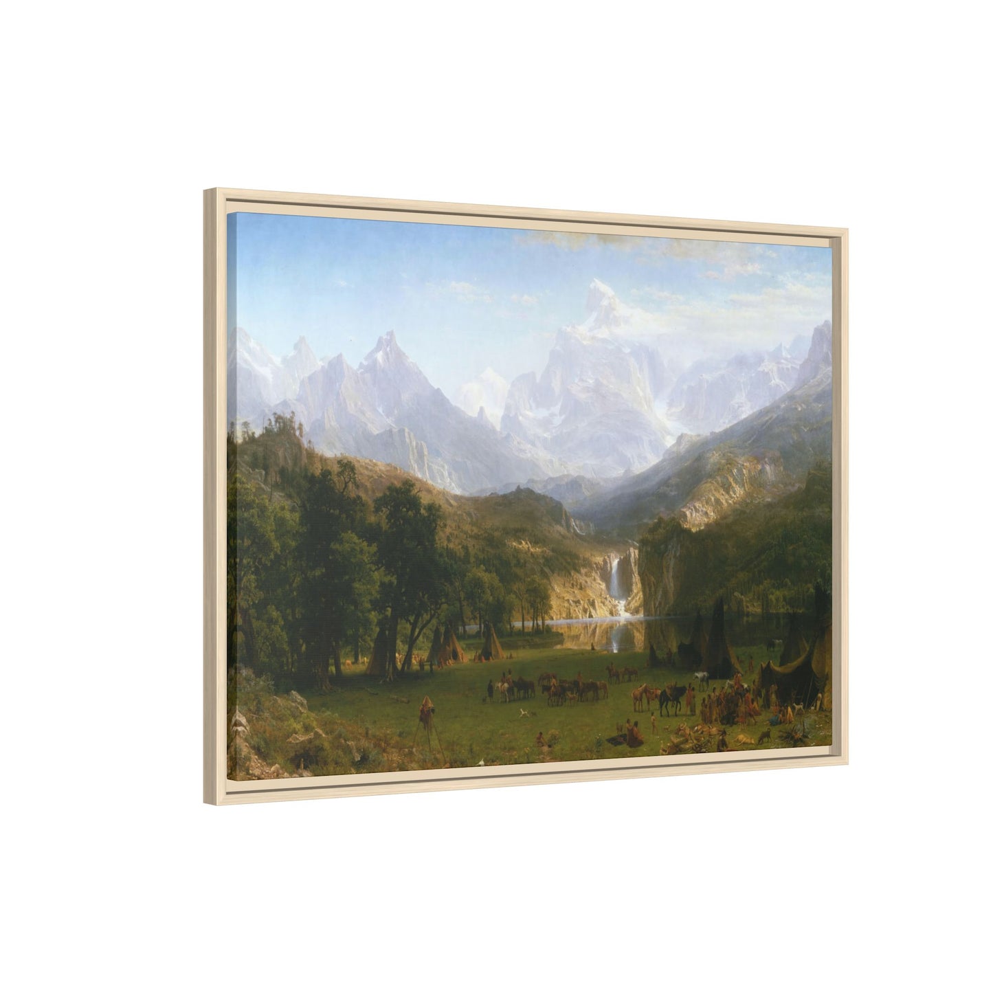 Bierstadt, Albert - The Rocky Mountains, Lander’s Peak (1863) - Matte Canvas, Framed