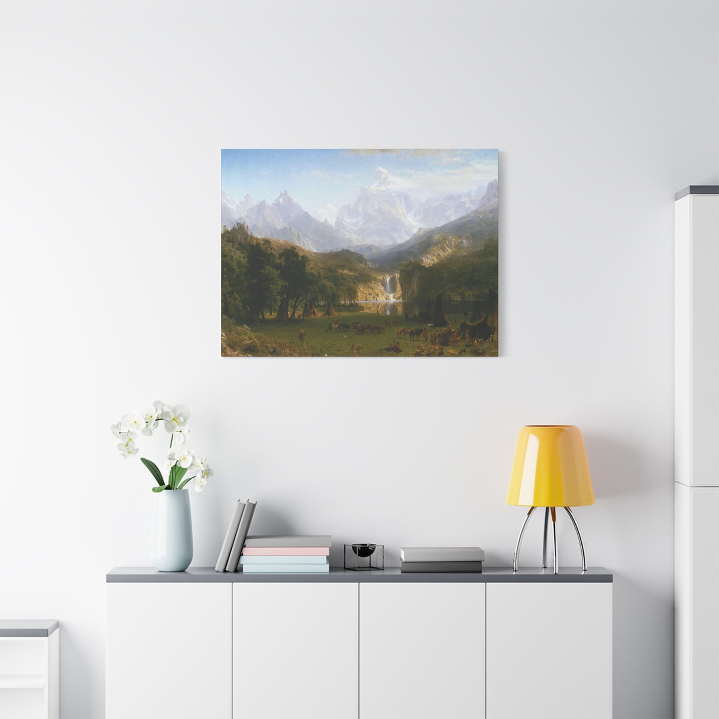 Bierstadt, Albert - The Rocky Mountains, Lander’s Peak (1863) - Canvas Block, unframed