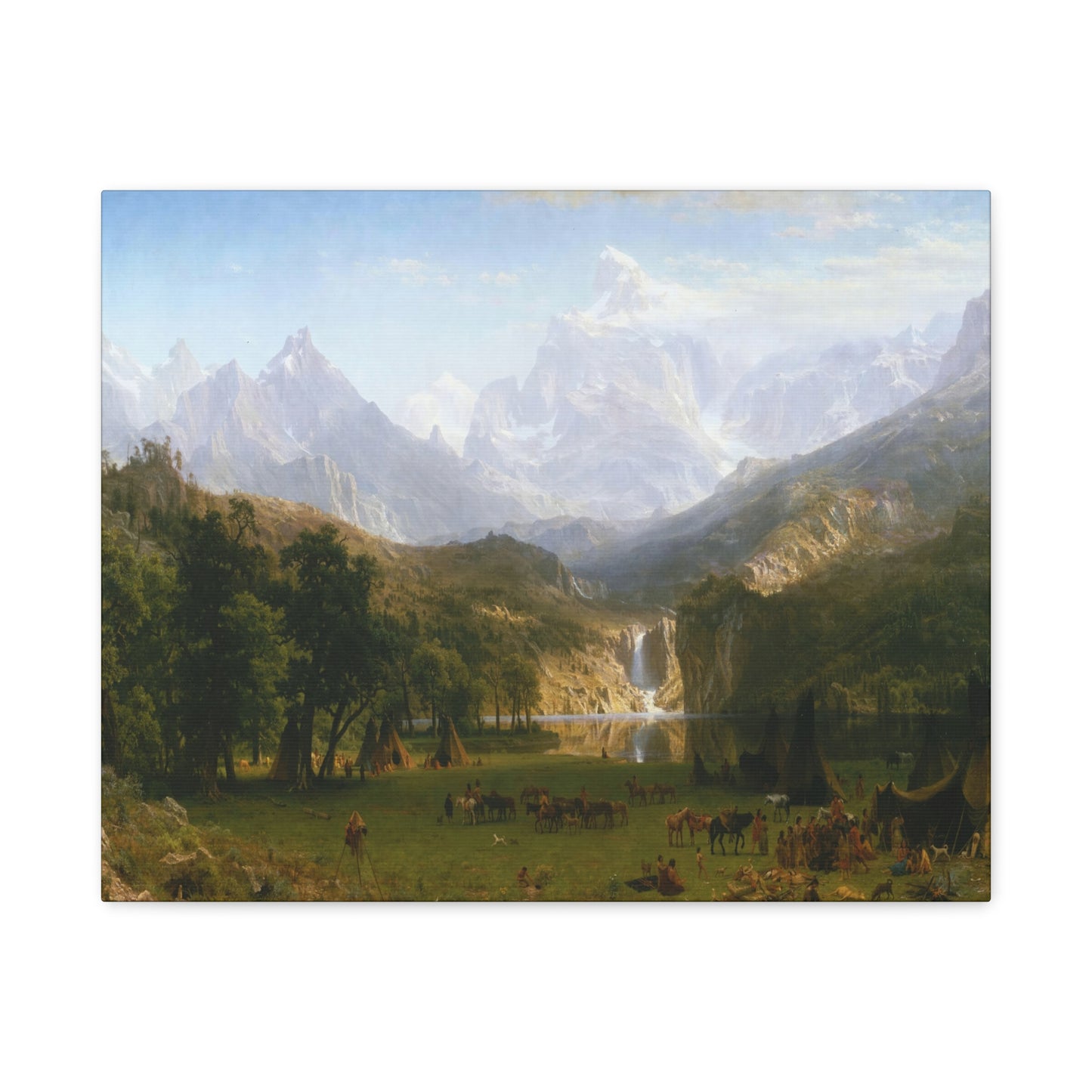 Bierstadt, Albert - The Rocky Mountains, Lander’s Peak (1863) - Canvas Block, unframed