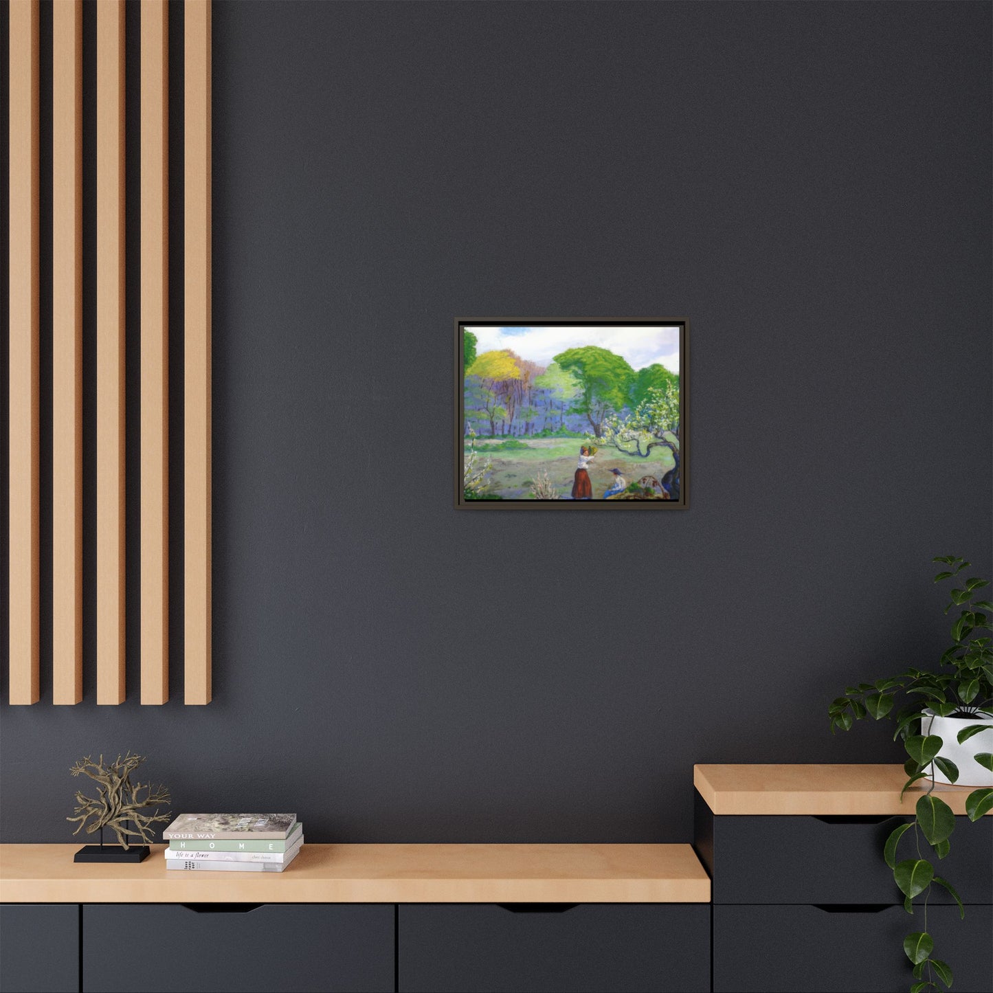 Ranson, Paul - Picking Flowers (1890) - Matte Canvas, Framed