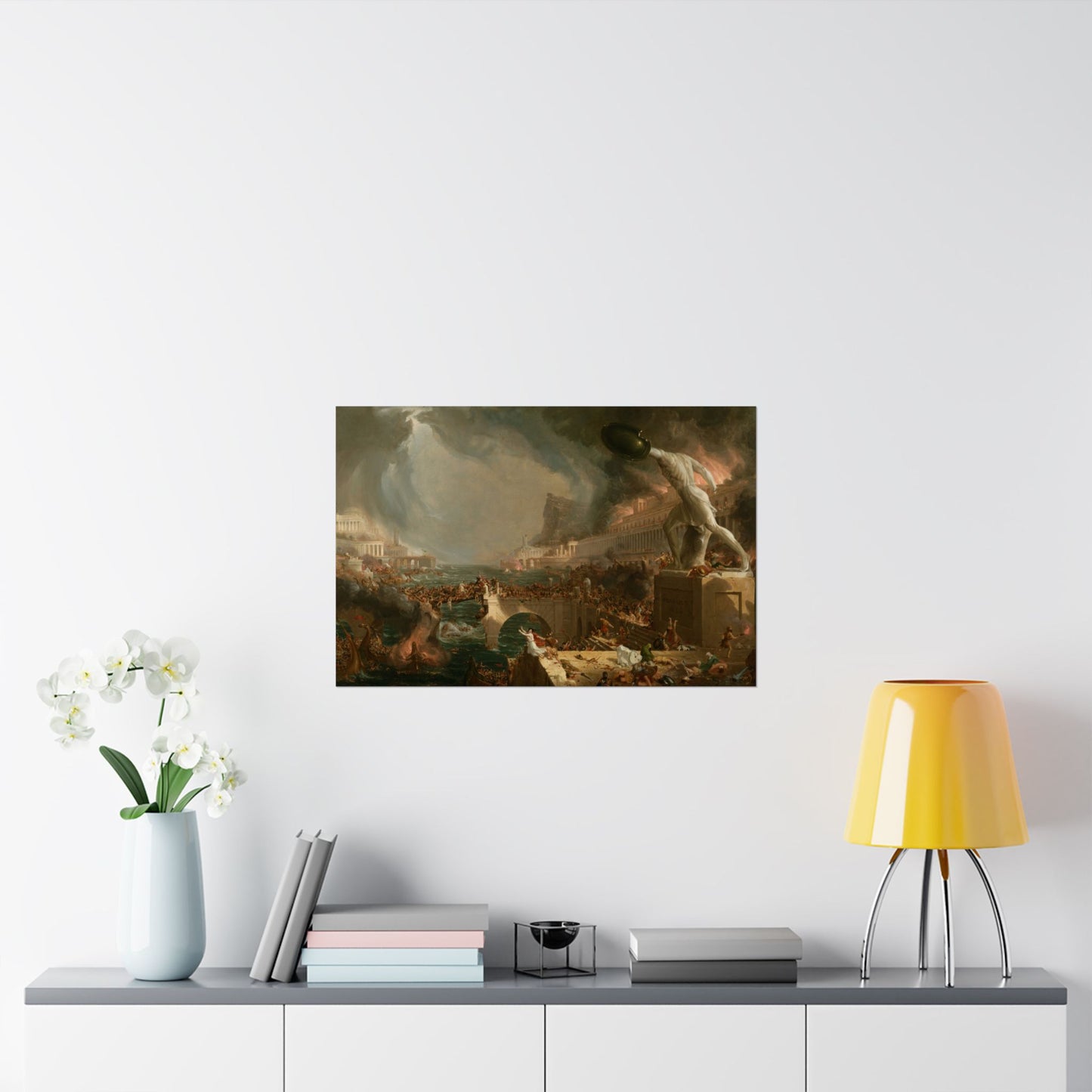 Cole. Thomas - The Course of Empire: Destruction (1836) - Satin Posters
