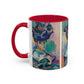Matisse, Henri - Woman with a Hat (1905) - Colorful Accent Mugs