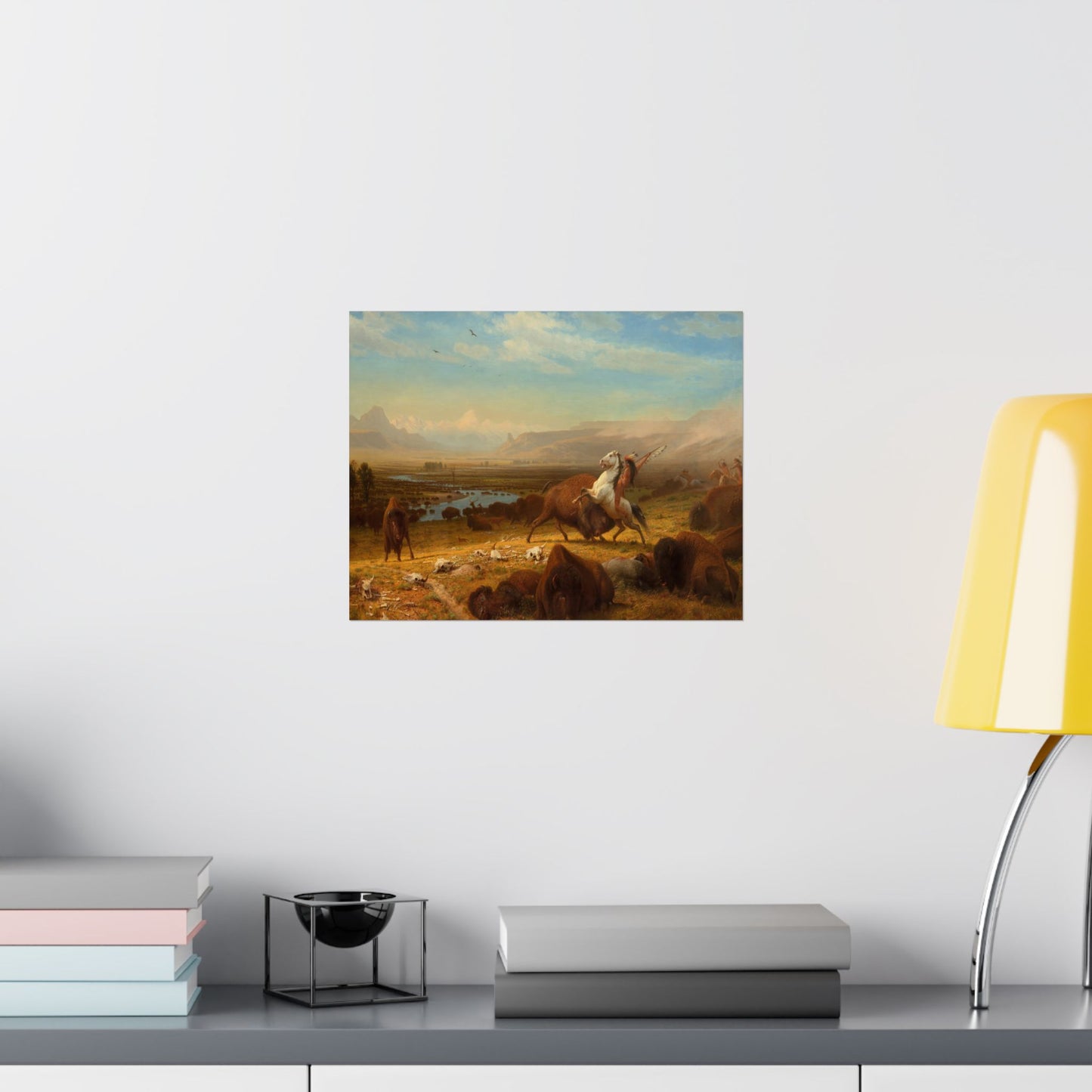 Bierstadt, Albert - The Last of the Buffalo  (1888) - Satin Posters