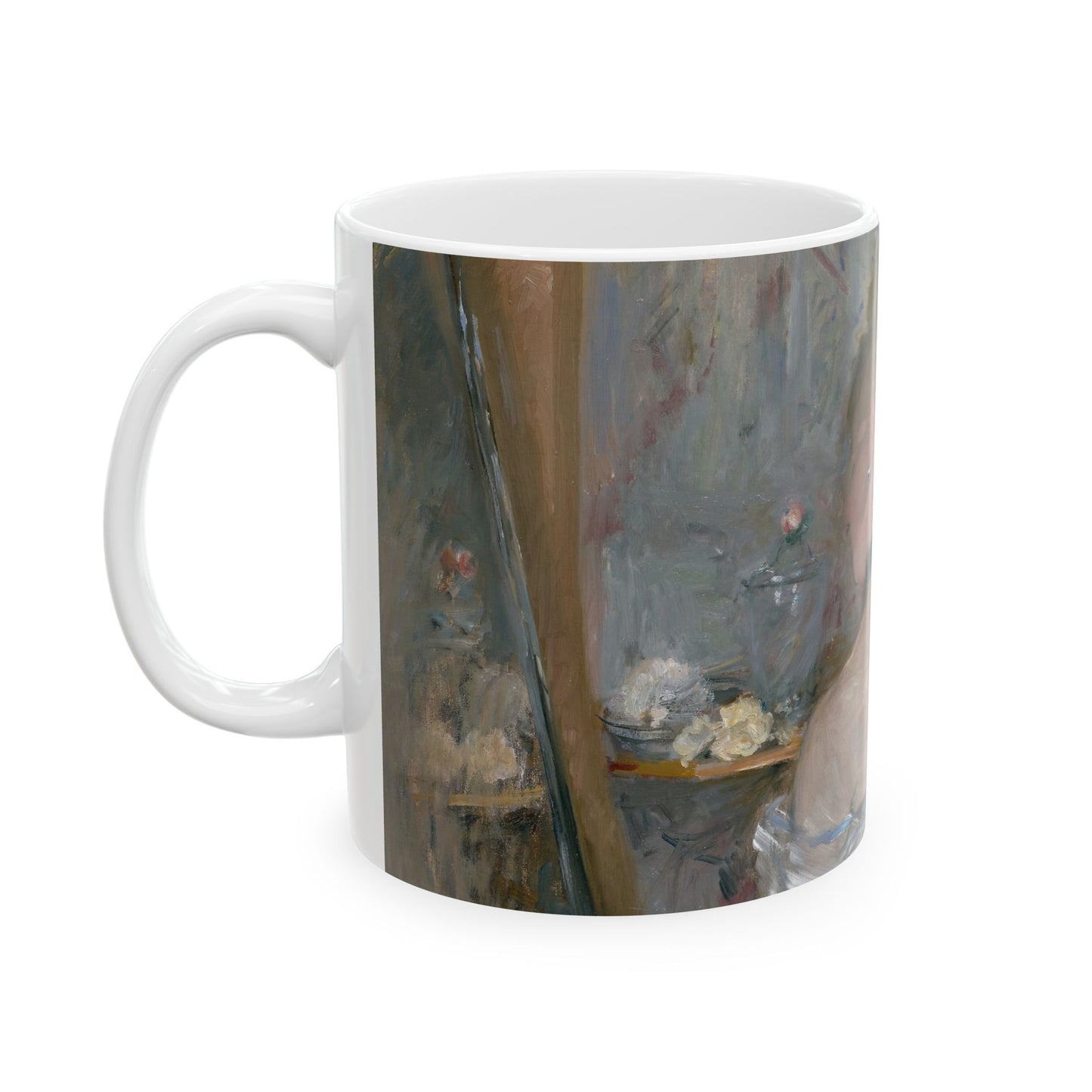Morisot, Berthe - Woman at Her Toilette (1880) - Ceramic Mug