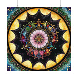 Obsidian Grandmothers Mandala - Satin Poster
