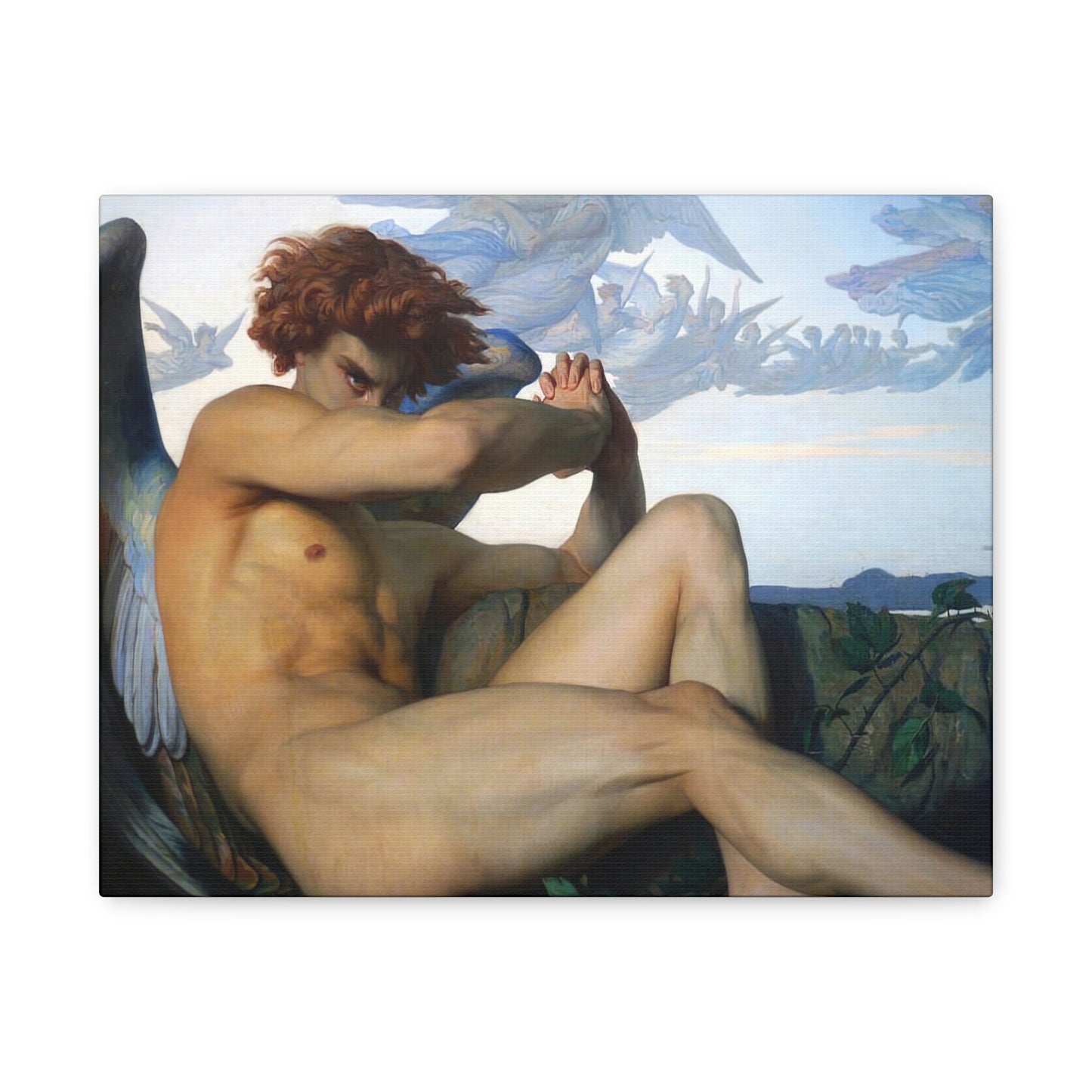 Cabanel, Alexandre - The Fallen Angel (1847) - Canvas Block, unframed
