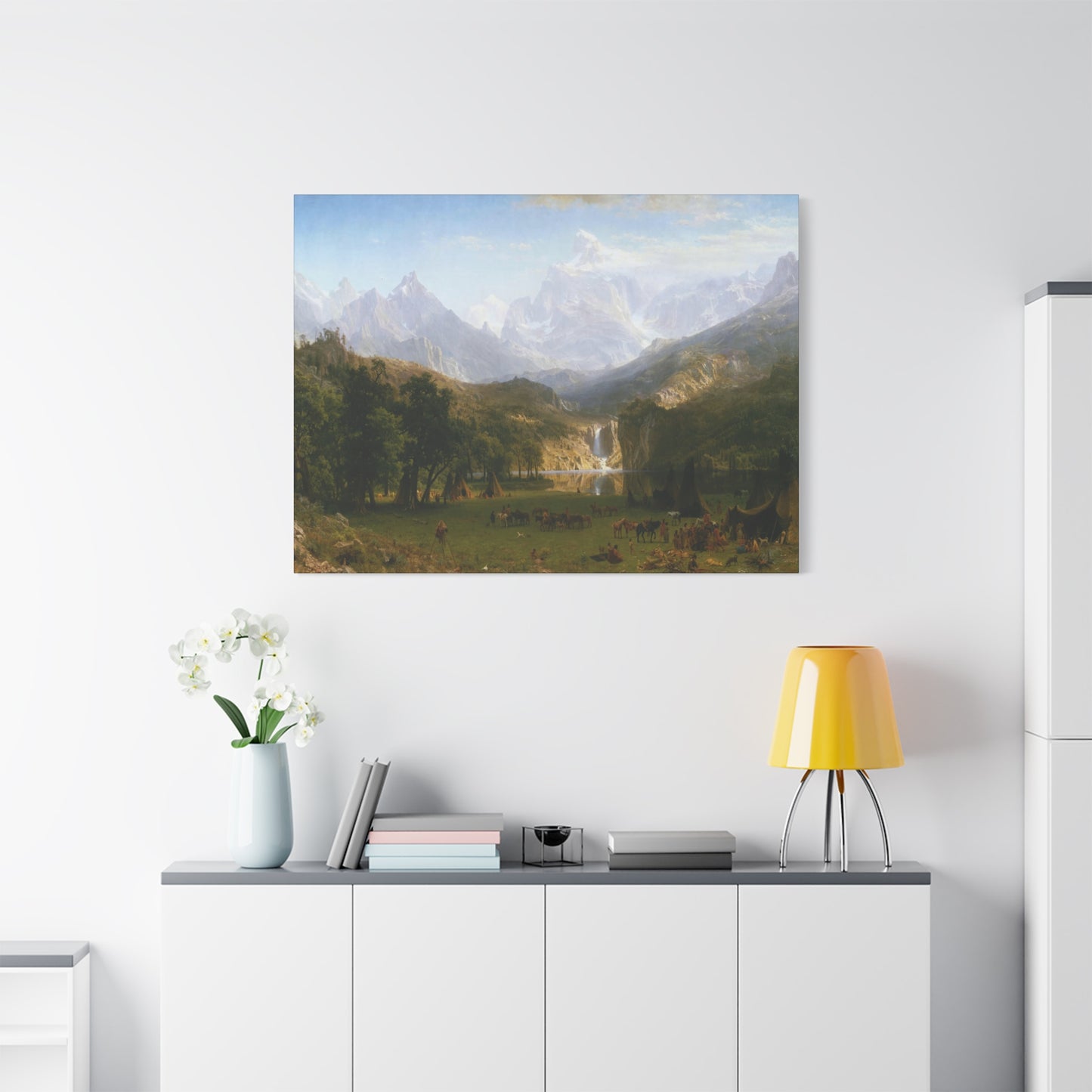 Bierstadt, Albert - The Rocky Mountains, Lander’s Peak (1863) - Canvas Block, unframed