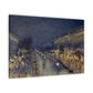 Pissarro, Camille - The Boulevard Montmartre At Night (1897) - Canvas Block, unframed