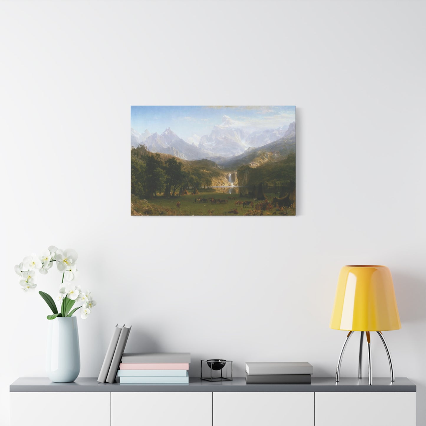 Bierstadt, Albert - The Rocky Mountains, Lander’s Peak (1863) - Canvas Block, unframed
